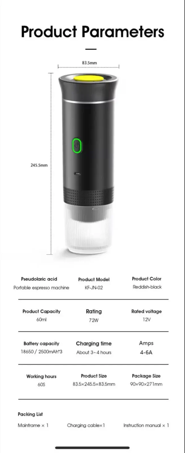 3 in 1 Portable coffee maker - Image 8