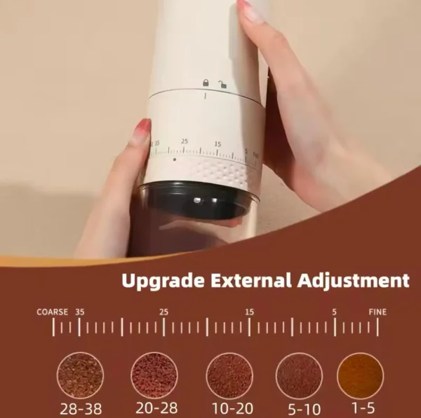 Rechargeable coffee grinder with ceramic core - Image 5