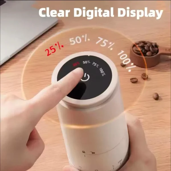 Rechargeable coffee grinder with ceramic core - Image 3